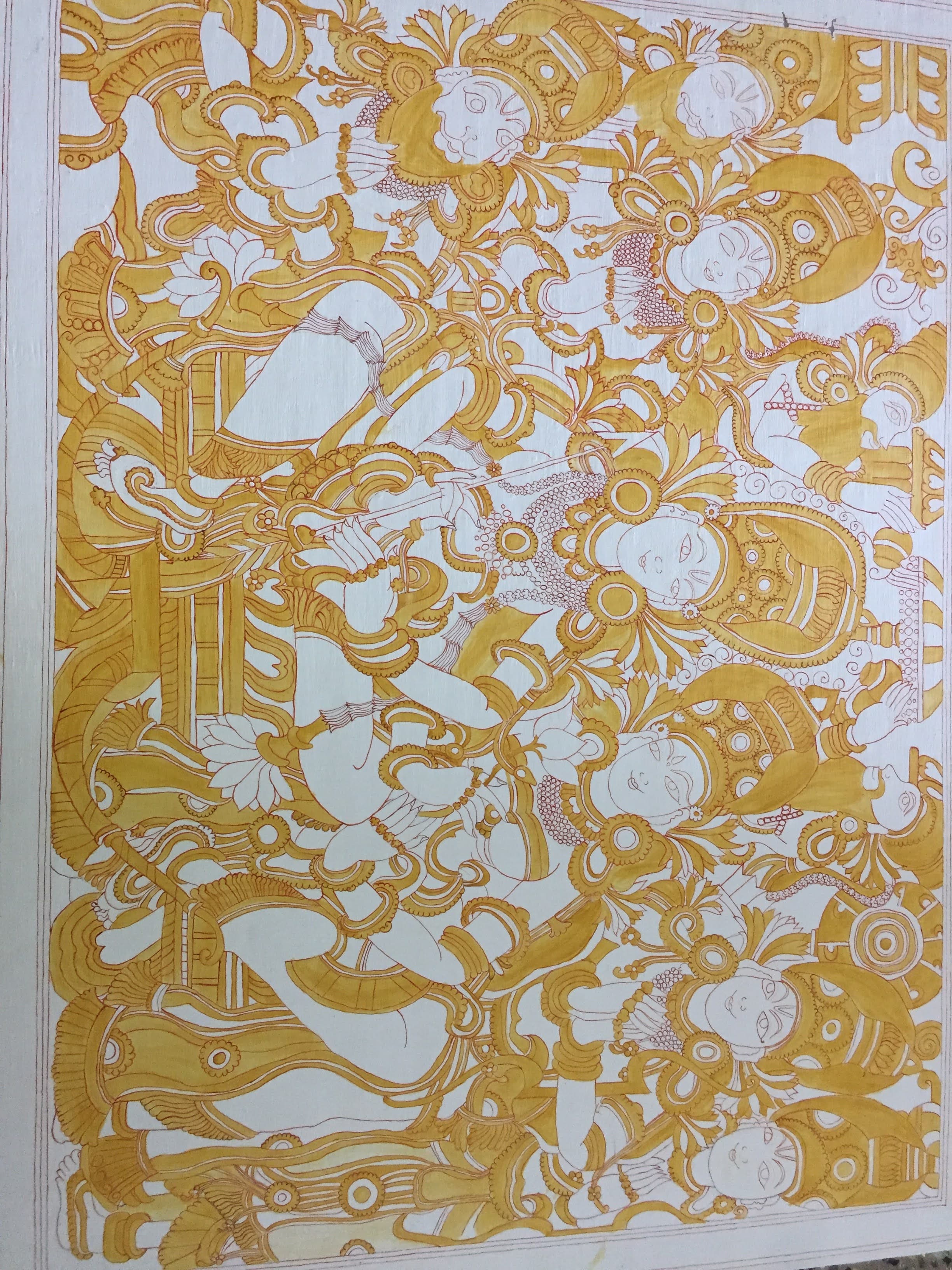 Divine Scene Gold Outline