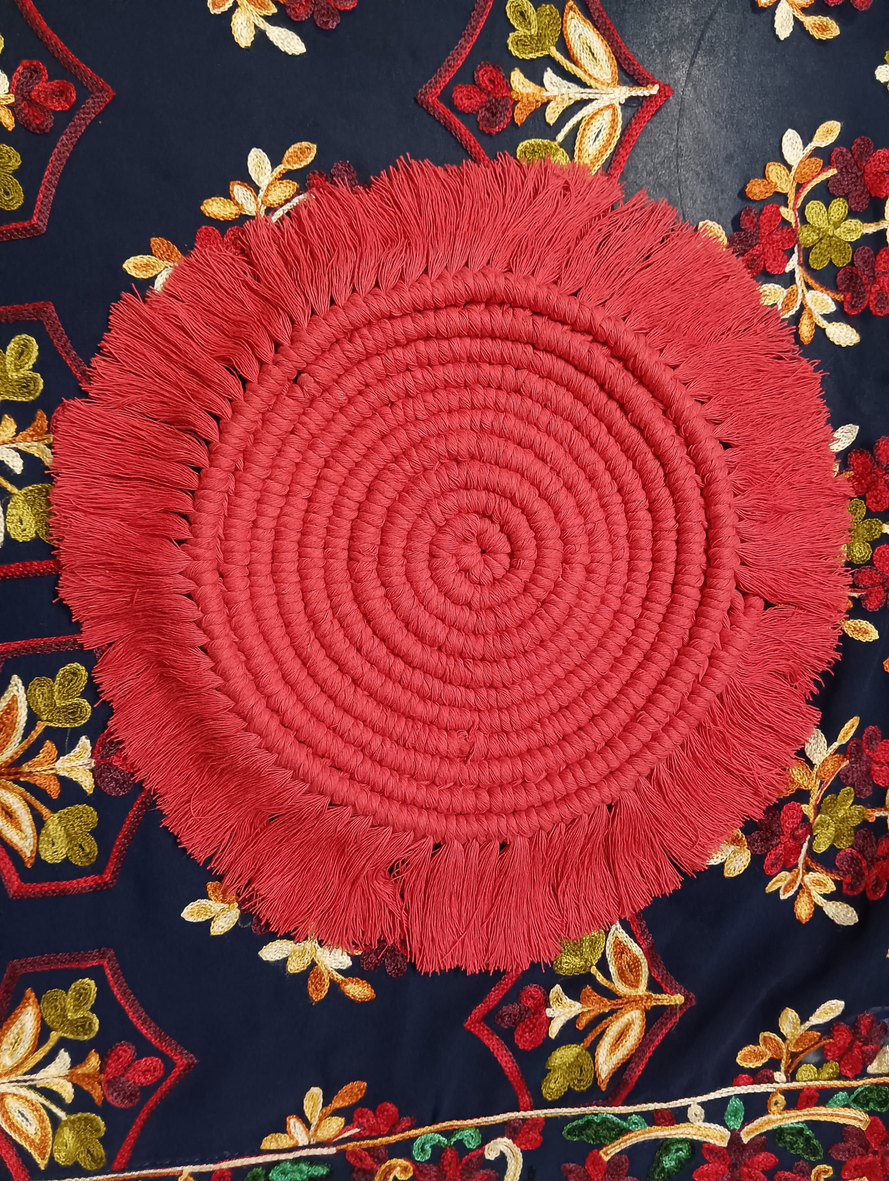 Coaster Coral Fringe