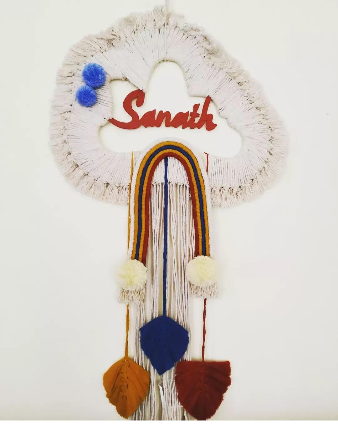 Wall Hanging Rainbow Cloud