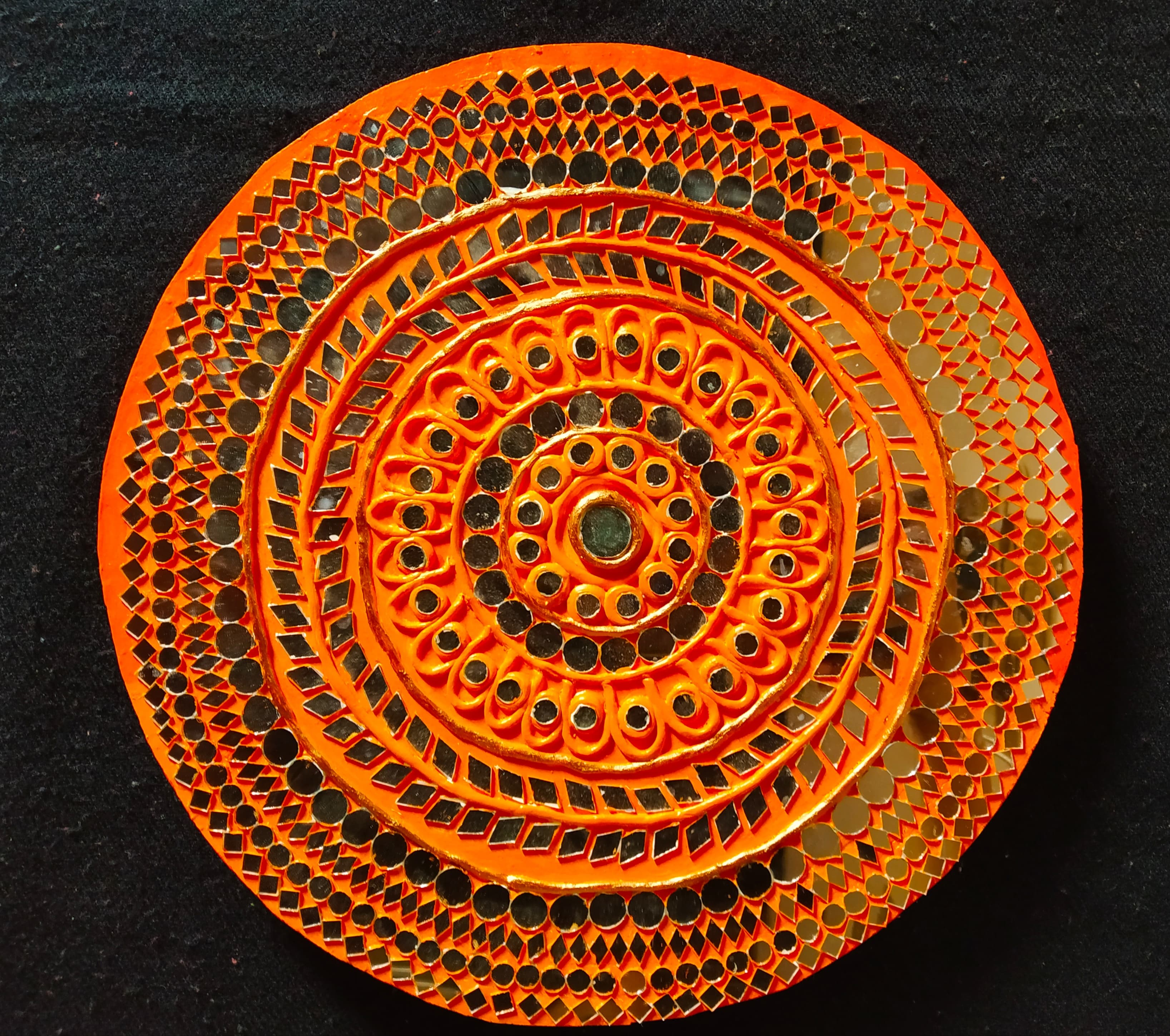 Orange Mirror Mandala
