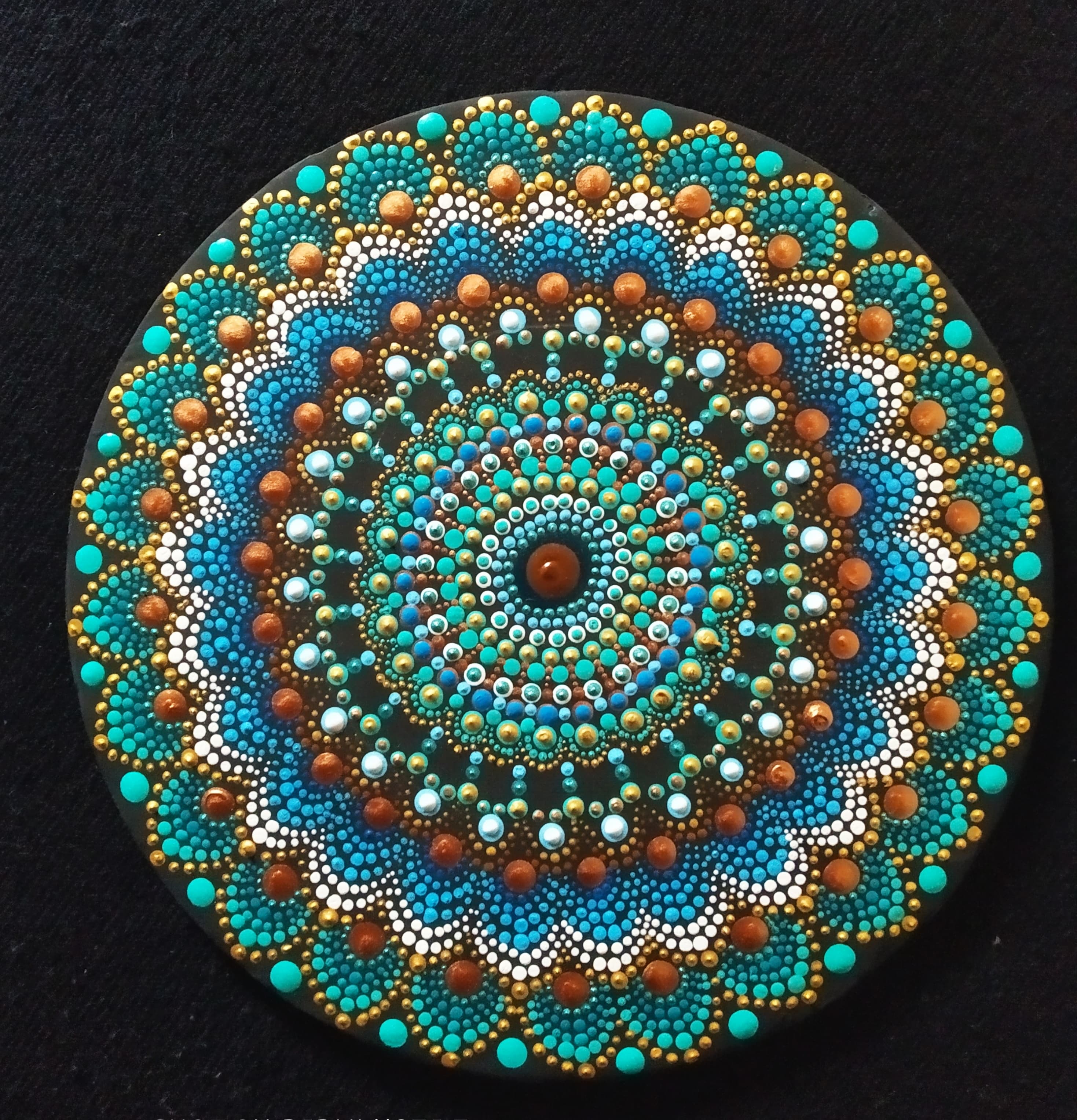 Turquoise Copper Mandala