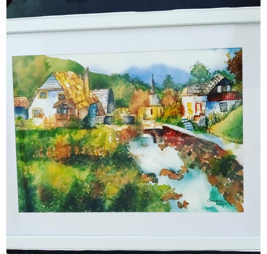 English Village Scene