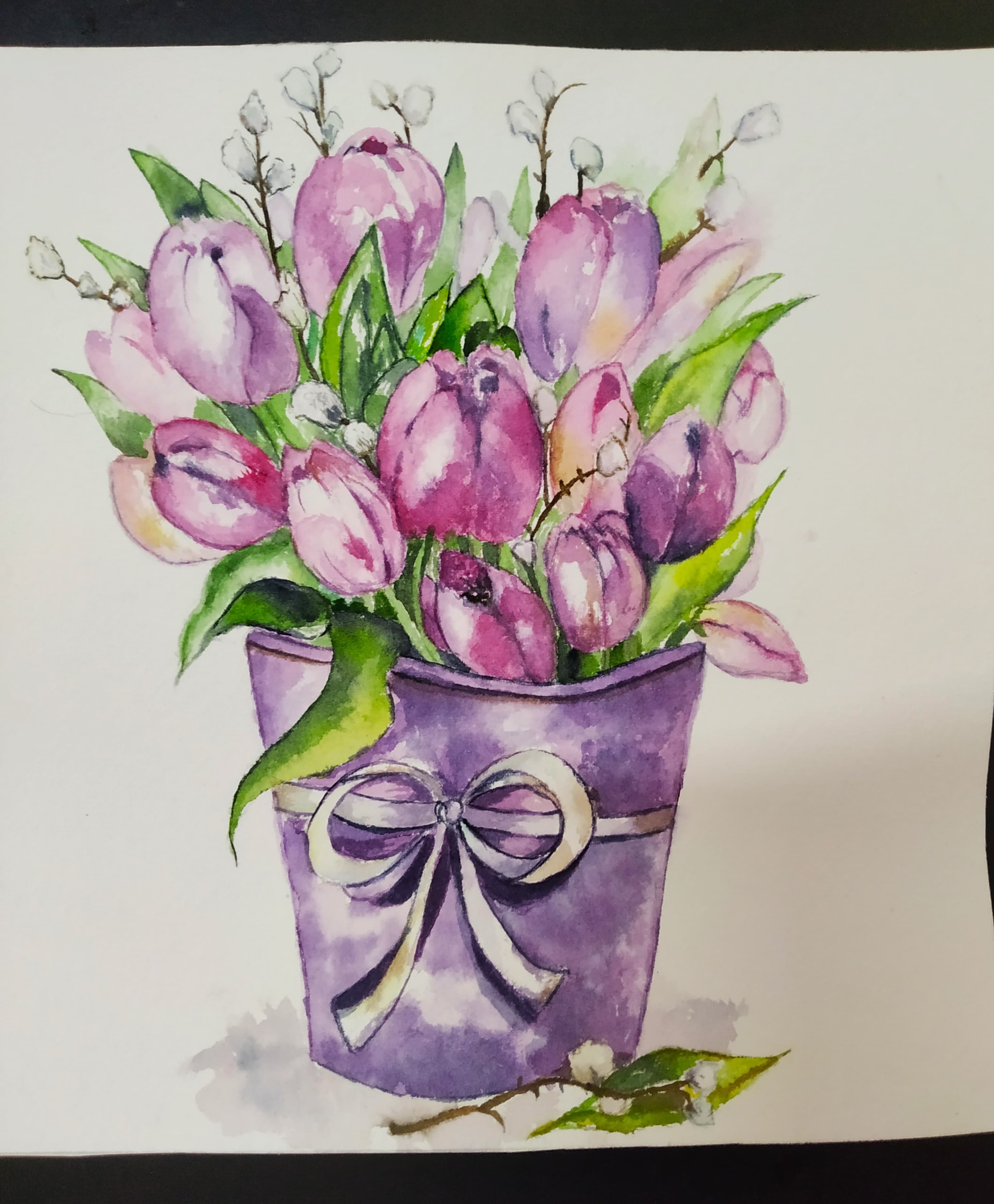 Purple Tulips Bouquet